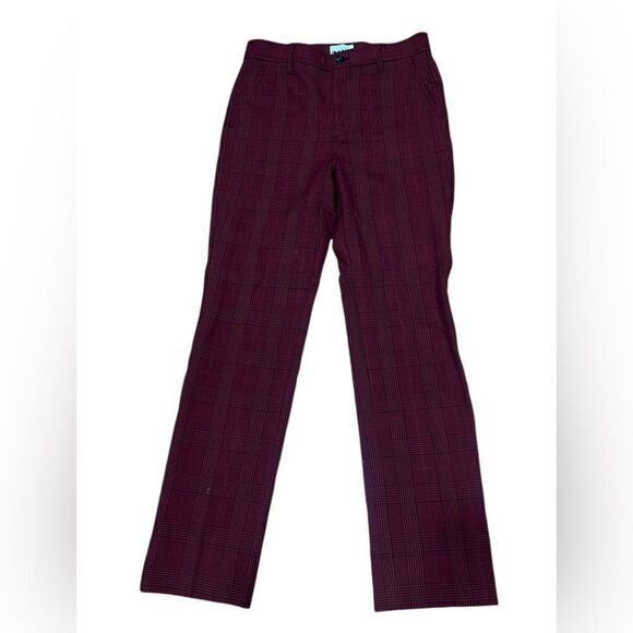 Ganni Suiting Pants Samba Red Plaid - Picture 2 of 8